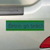 Eirinnはbrachアイルランドのバンパーステッカー永久に行きます バンパーステッカー (車上)