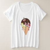 Eis プラスサイズTシャツ (デザイン正面)