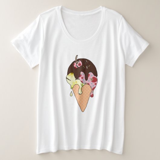 Eis プラスサイズTシャツ (デザイン正面)