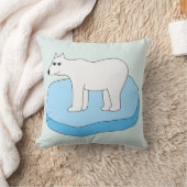 Eisbär auf der Eisscholle クッション (ブランケット)