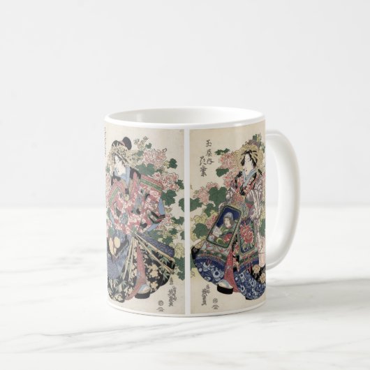 Eisenの日本のな芸者のプリントのマグ コーヒーマグカップ (正面右)