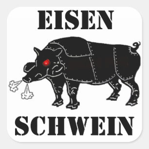 EISEN-SCHWEINの正方形のステッカー スクエアシール