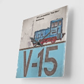 Eisenbahnuhr スクエア壁時計 (傾斜)