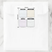 Eisenhower Matrix sticker スクエアシール (バッグ)