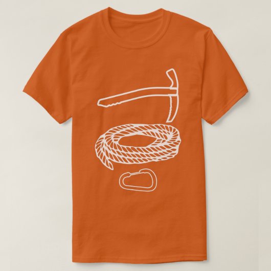 Eisspitzhacke登山ロープアイスクライマー4 Tシャツ (デザイン正面)