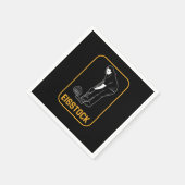 Eisstock Love Curling Ice Chess Ice Sports Gift スタンダードカクテルナプキン (角)