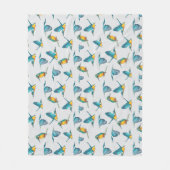 Eisvogel-Muster Leggings フリースブランケット (正面)