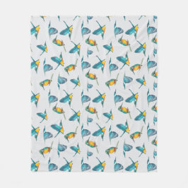 Eisvogel-Muster Leggings フリースブランケット