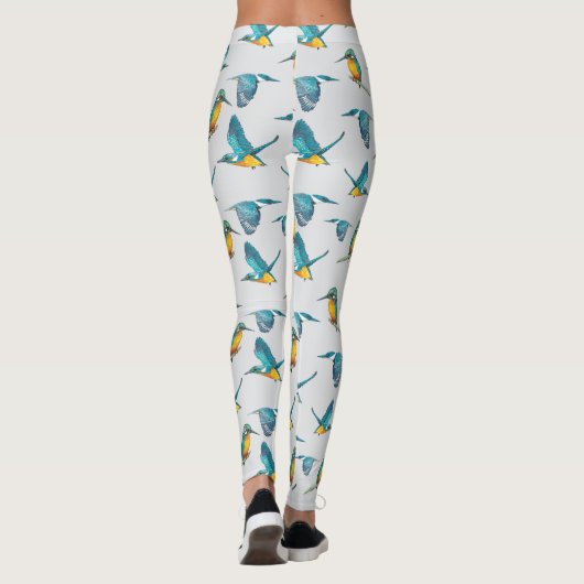 Eisvogel-Muster Leggings レギンス (裏面)