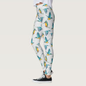 Eisvogel-Muster Leggings レギンス (左)