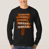 Either Way It Goes I m The Great Uncle Pregnancy R Tシャツ (正面)