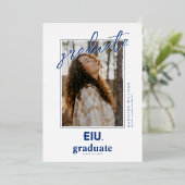 EIUブロックレター 箔招待状 (立ち正面)