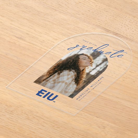 EIUブロック文字 アクリル招待状 (レイダウン)