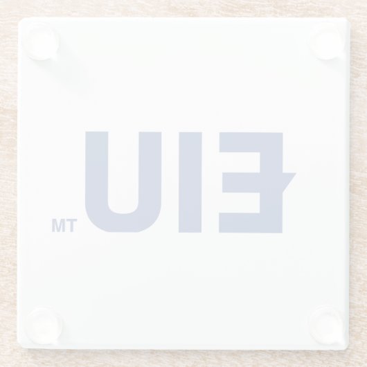 EIUブロック文字 ガラスコースター (裏面)
