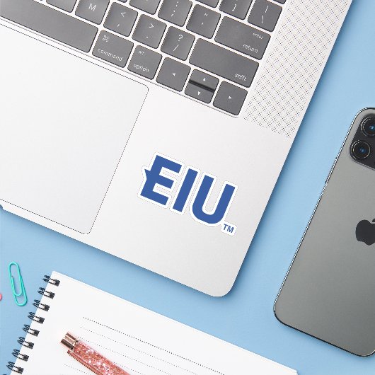 EIUブロック文字 シール (ノートパソコンとiPhone)