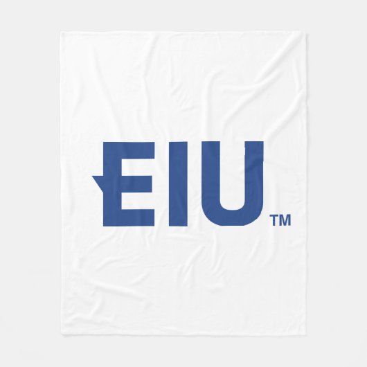 EIUブロック文字 フリースブランケット (正面)