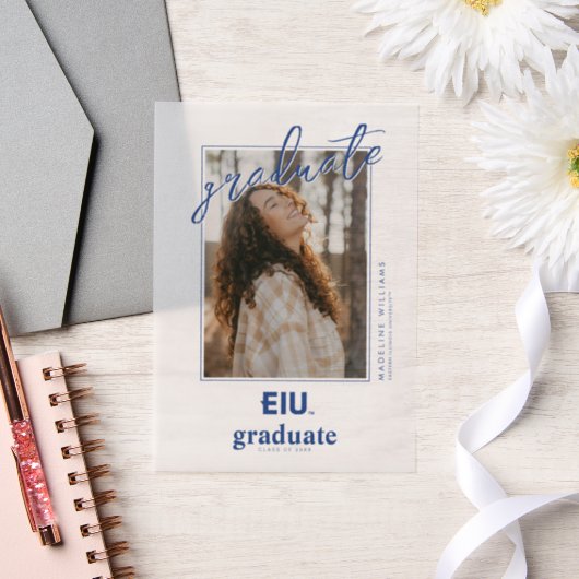 EIUブロック文字 ベラム紙招待状 (ウェディング)