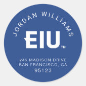 EIUブロック文字 ラウンドシール (正面)