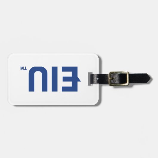 EIUブロック文字 ラゲッジタグ (正面横)