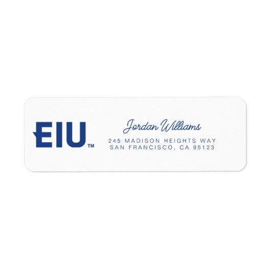 EIUブロック文字 ラベル (正面)