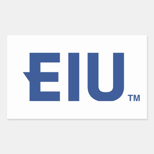 EIUブロック文字 長方形シール (正面)