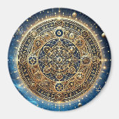 ej金ゴールドによる保護の盾 マグネット (正面)