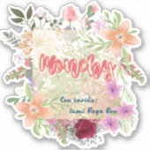 Ejemplo insignia de donaciones para Inmi Rega Bou シール (正面)