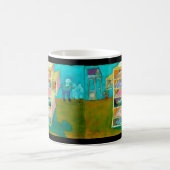 ejgoldguru – 十字形の意識のはしご コーヒーマグカップ (中央)