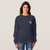 #EJH Women's Crew Sweatshirt in Blue スウェットシャツ (正面フル)