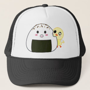 Ejikiのかわいいの"Onigiri"の米球ひよこ キャップ