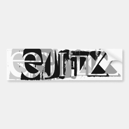 EjiTZステッカーかプリズム バンパーステッカー (正面)