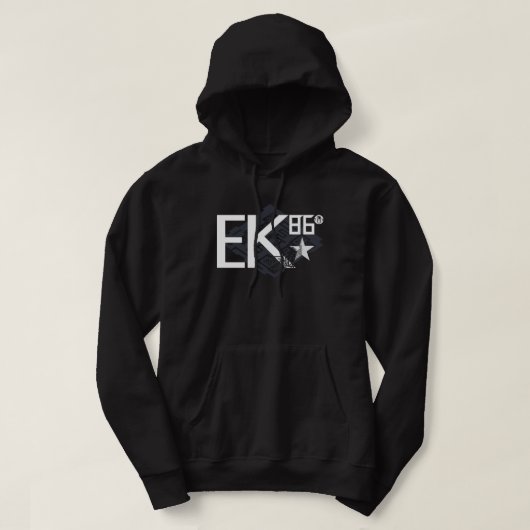 EK86 白ロゴ パーカ (デザイン正面)