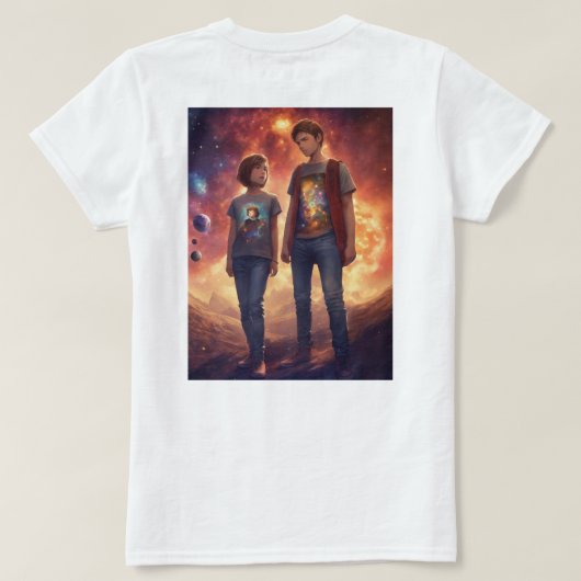 "Ek Kahani Safed Rang Mein" Tシャツ (デザイン裏面)