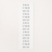 Ek Ong Kar Mantra Yoga Mat （黒の種類） ヨガマット (正面)