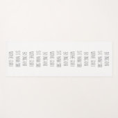 Ek Ong Kar Mantra Yoga Mat （黒の種類） ヨガマット (正面(横))