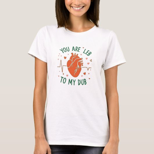 EKGハートラブ看護師アート Tシャツ (正面)