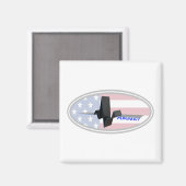 EKG救急医療隊員USA マグネット (正面/裏面)