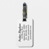 EKG音楽スコア ラゲッジタグ (裏面縦)