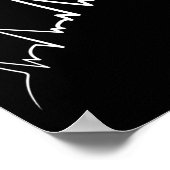 Ekg Frequency Of Bysketbyll Player Heartbeat Dunki ポスター (角)