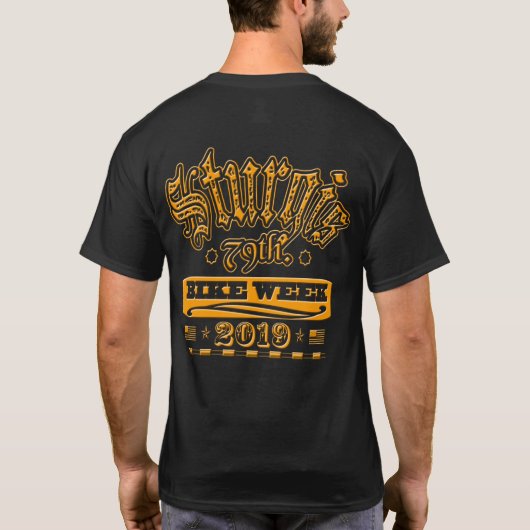 EKLEKTIXによるSTURGIS第79のバイク週の再結集 Tシャツ (裏面)