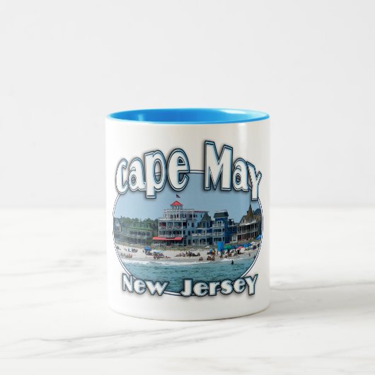 EKLEKTIXの夏のビーチのジャージーギヤによるCape May ツートーンマグカップ (中央)
