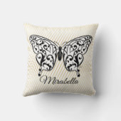 Eksiによるエレガントバタフライセラミックオーナメントデザイン クッション (裏面)