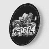 EKW C-36ウォールクロック ラージ壁時計 (傾斜)