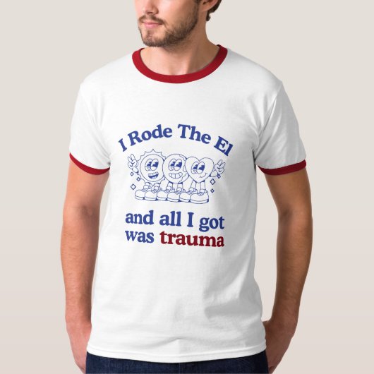 ELに乗ったTシャツ Tシャツ (正面)