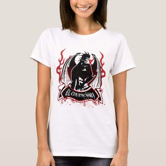 Elのチュパカブラ-ヤギの吸盤 Tシャツ (正面)