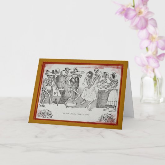 Elのjarabe enのultratumba - Dia De Los Muertos Card カード (蘭)