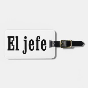 Elのjefe "ボス" ラゲッジタグ