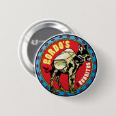 ElゴードーXXLのブリトー-メキシコ食糧 缶バッジ (正面&裏面)