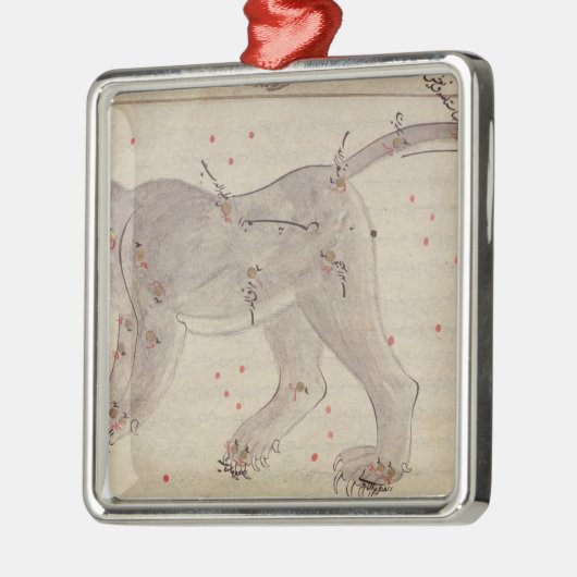 Elフセインの後の星の本からの大熊座、 メタルオーナメント (左)