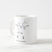 Elペプチド名mug コーヒーマグカップ (正面左)